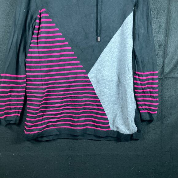 Zenergy by Chicos Womens Sweater Multicolored Cowl Neck Cashmere Blend 2 (L) - Picture 3 of 10